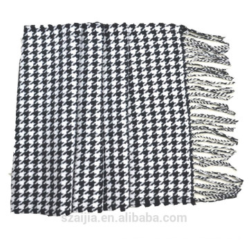 Mens plaid pashmina shawl checked pashmina scarf